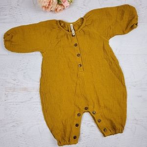 Wild Wawa Bubble Jumpsuit Mustard 6-12M